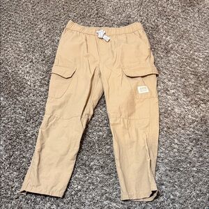 Kids Casual Tan Cargo Pants